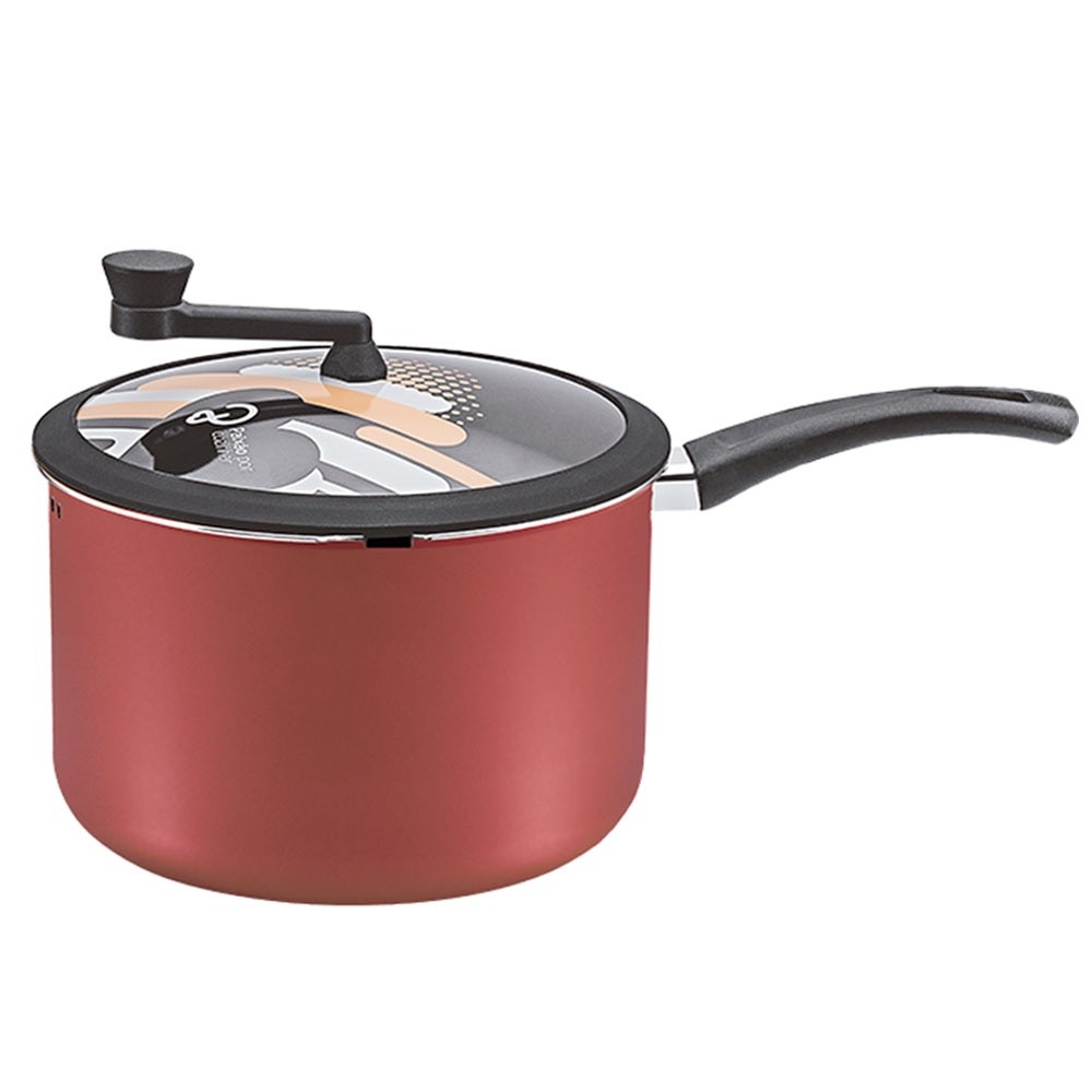 Pipoqueira Panelux Premium Antiaderente 22cm Tampa de Vidro - Cereja - Home & Living