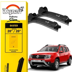 Jogo palheta parabrisa dianteiro Duster 2011 a 2020 Original Dyna Limpeza Precisa