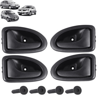 Kit Jogo Maçanetas com Parafusos Puxador Gatilho Portas Clio Scenic Megane em Oferta na Shopee