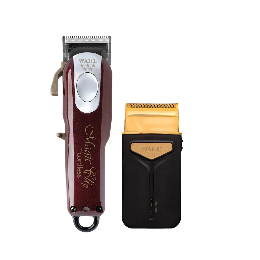 Kit Wahl Magic Clip Travel Shaver Profissional Bivolt Maquina de Corta Cabelo e Aparador de Barba