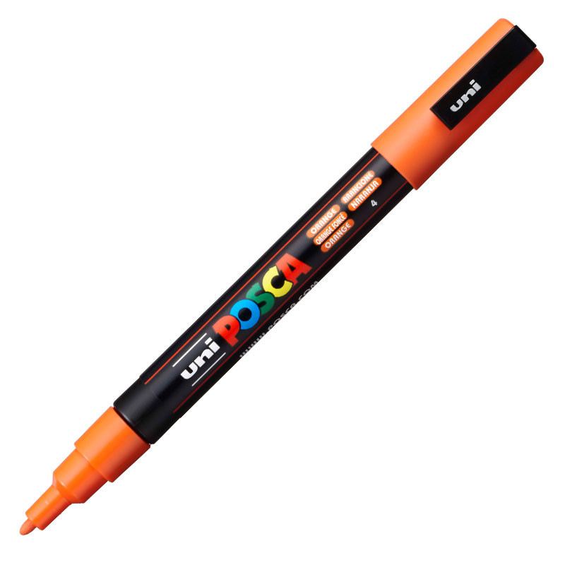 Caneta Posca PC-3M Laranja Uni-Ball em Oferta na Shopee