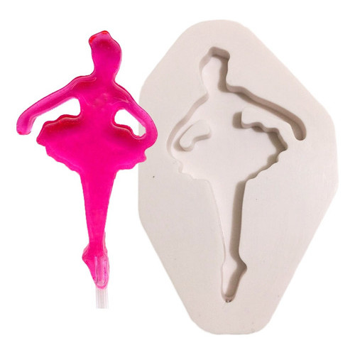 Molde Silicone Artesanal Pirulito Bailarina 6 Cm