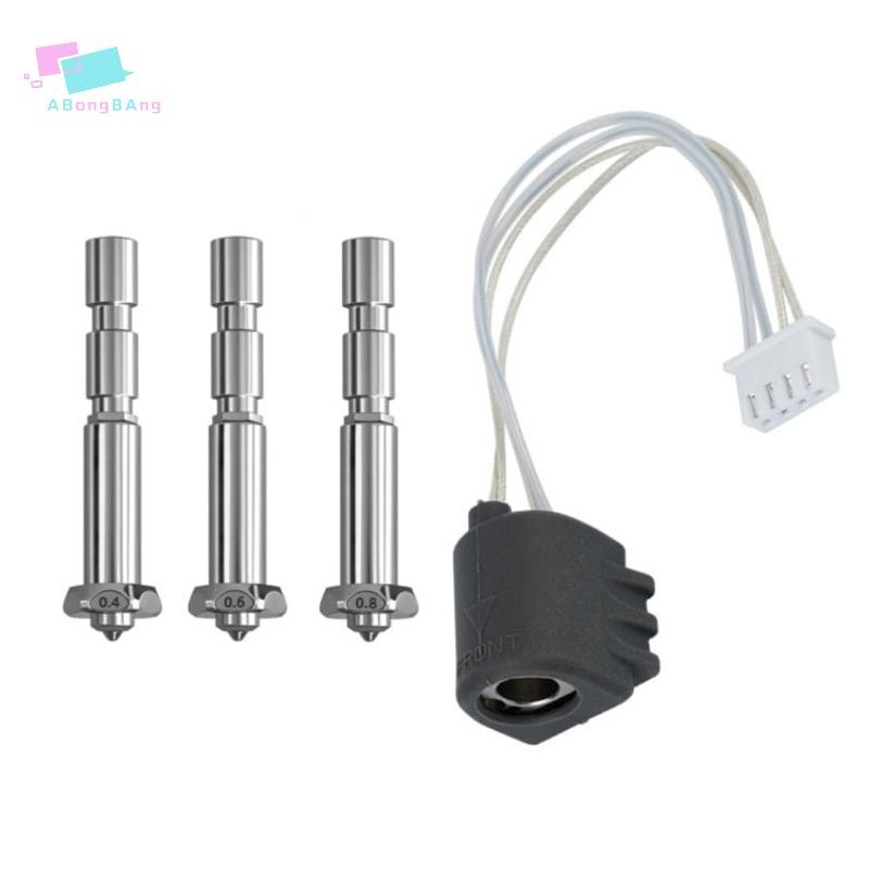 Abongbanghn 1 Conjunto De Acessórios DIY Para Anycubic Kobra 3 Max Bico Hotend Combo De Troca Rápida Aço Endurecido 0.6/