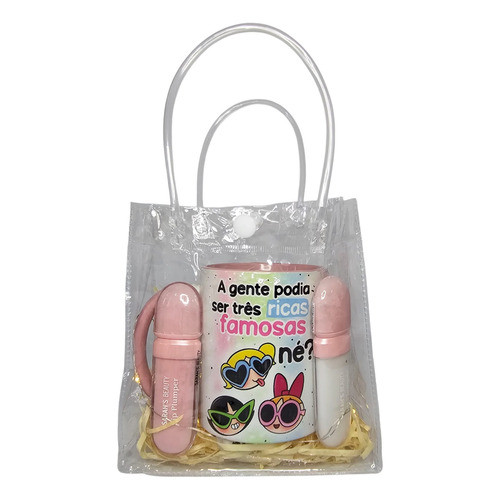 Caneca Amigas + 2 Lip Plumper Sarah's Beauty Presente Bff