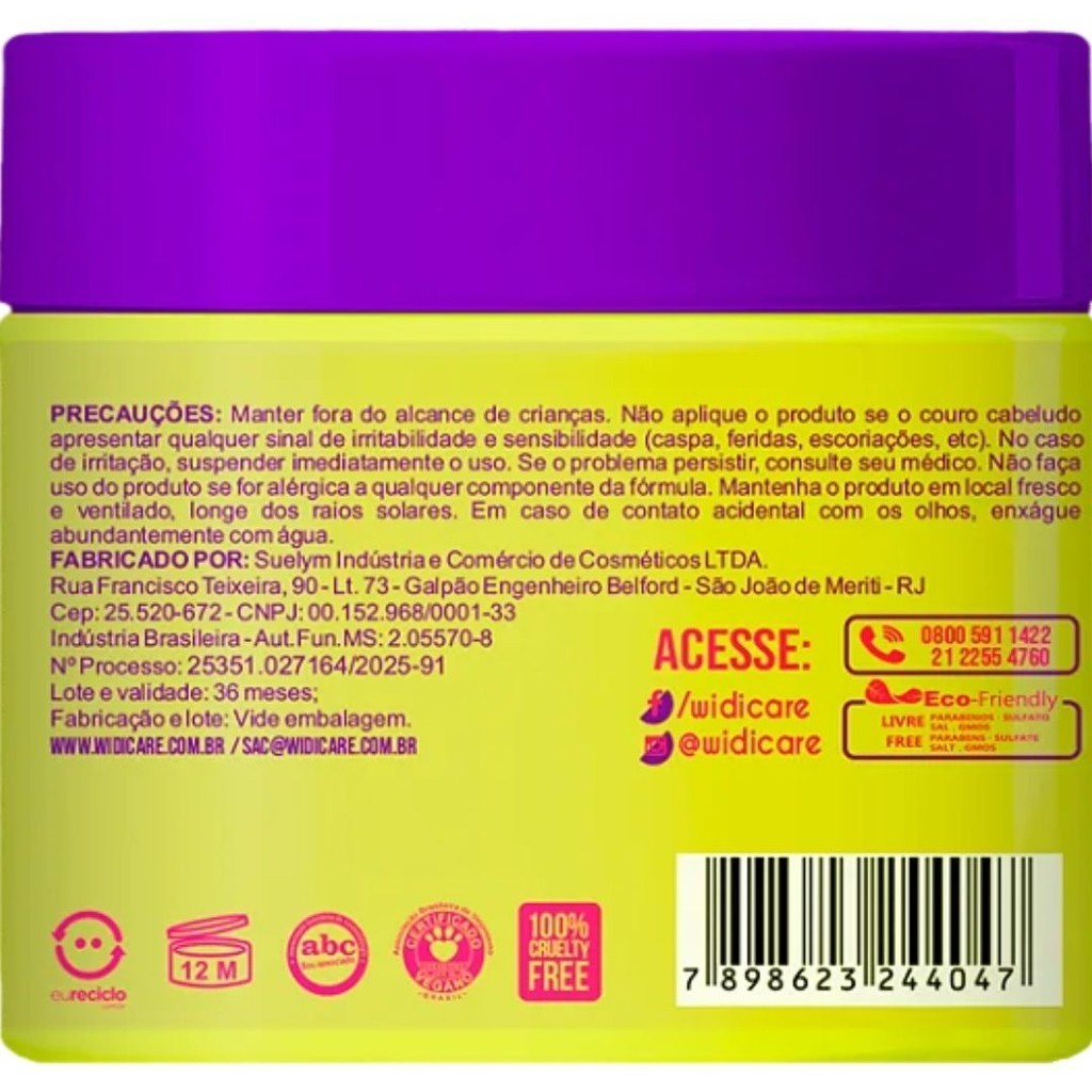 Phytomanga Butter Oil Ultranutritiva Ação Condicionante Roxa 300g - Widi Care