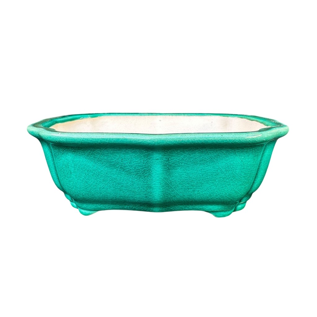 Vaso Retangular chines para bonsai  20,7x15,5x6,5 vasos de ceramica yixing importado para plantas