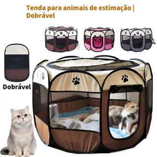 Tenda para gatos casa para animais de estimação cercadinho dobrável para cães gaiola  para...