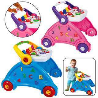 Andador e Mesinha 2 em 1 Didático Infantil Educativo Brinquedo Bebe Interativo com Som Musica em Oferta na Shopee