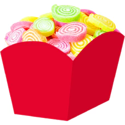 Cachepot De Papel Vermelho - 8 Unidades