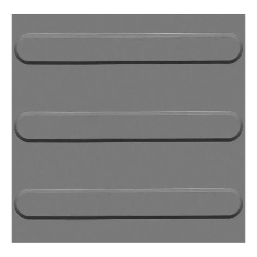 PISO TÁTIL DIRECIONAL PVC 25cm X 25cm X 3mm KAPAZI - CX COM 16un