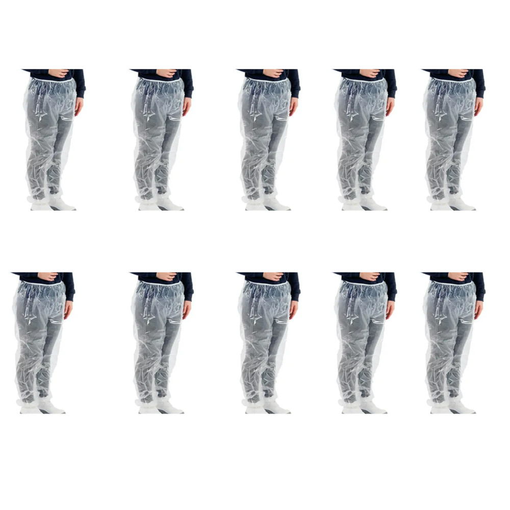 Kit 10Un Calça Plástica Chuva Com Elástico Gr06 CA 30011 Brasmo