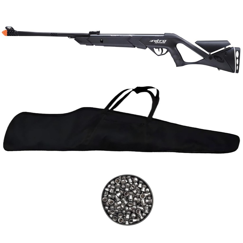 Carabina de Pressão Nitro Advanced 5.5mm – CBC + Capa + Chumbo em Oferta na Shopee