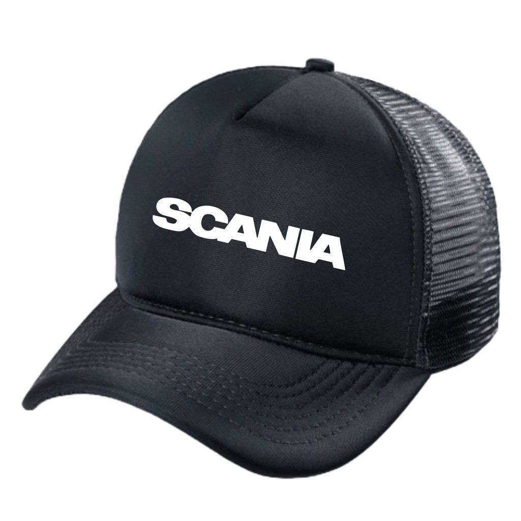 Boné Trucker Telinha Aba Curva Scania Caminhão Unissex SUPER CAP QUALIDADE