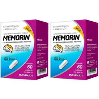 KIT 2X  Memorin ( Fósforo + Vitaminas) 60 cápsulas - Maxinutri em Oferta na Shopee
