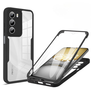 Capa Protetora 360 PC + TPU De Corpo Inteiro Para Realme C75 4G À Prova De Choque Dupla Face De Telefone em Oferta na Shopee