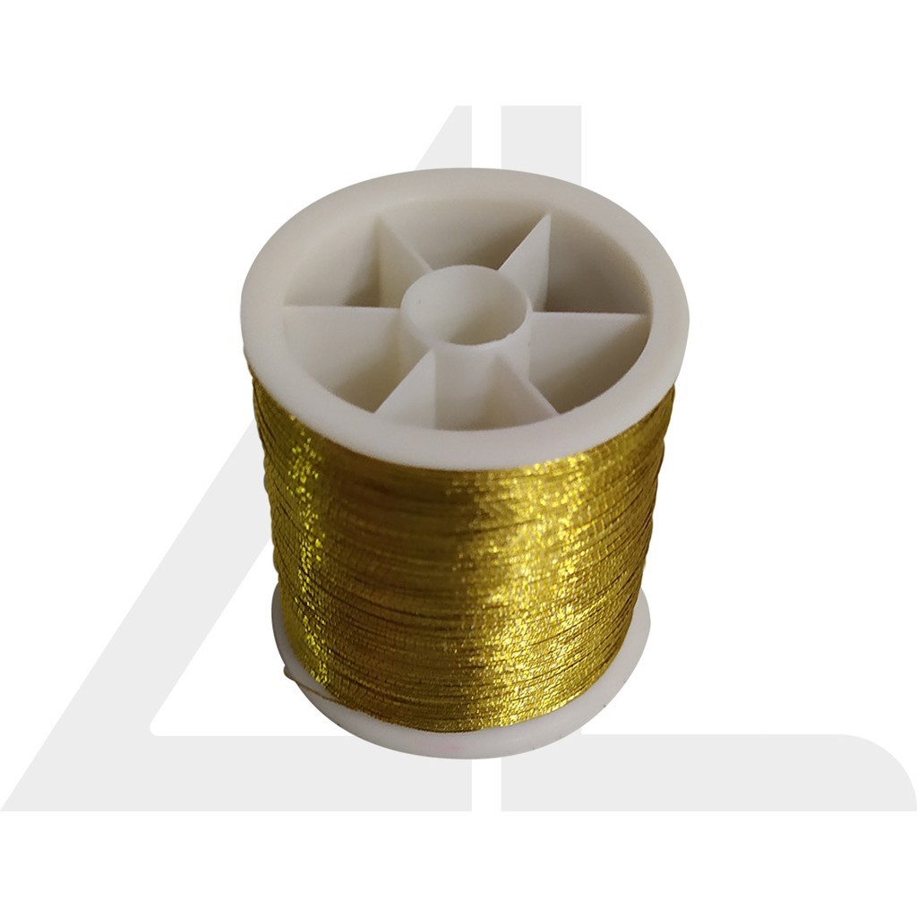 Linha Metalizada Ouro para Bordar e Costurar em Oferta na Shopee