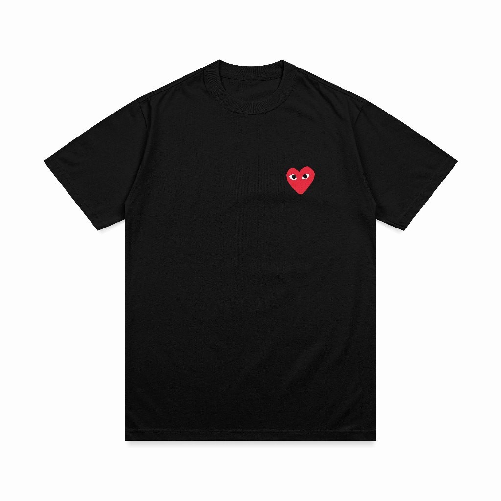 Camiseta Streetwear 100% Algodão Comme des Garçons Classic em Oferta na Shopee