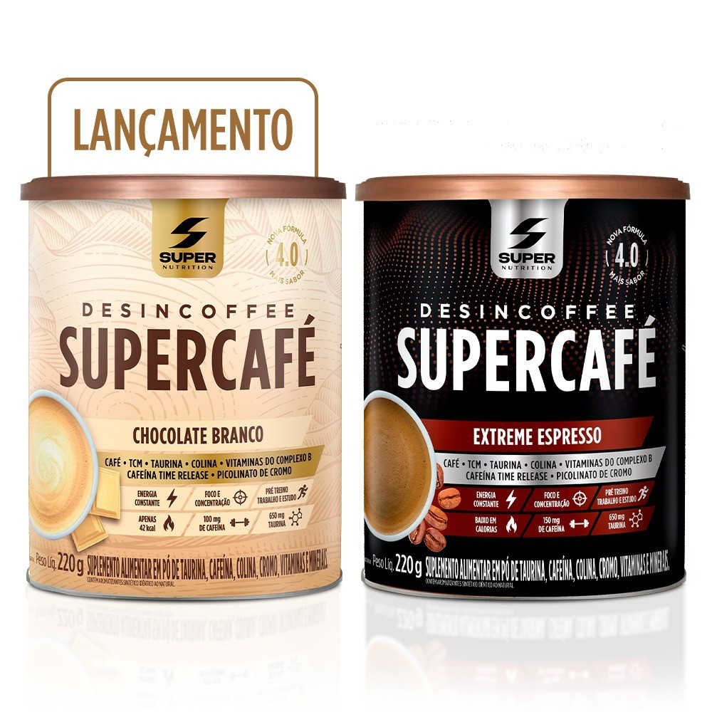 Supercafé - Compre 01 Chocolate Branco + 01 Extreme Espresso em Oferta na Shopee
