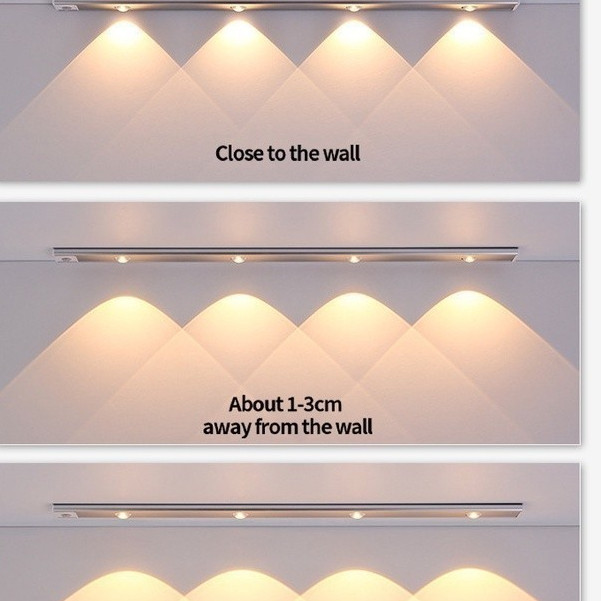 60CM Luz LED Sem Fio sensor De Inteligente Do Guarda-Roupa Quarto De Conveniência Carregamento 1