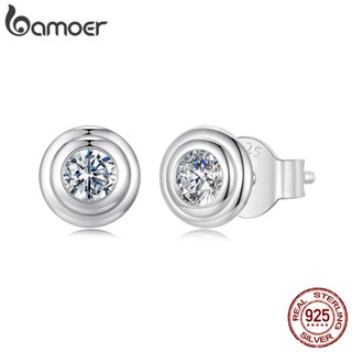 Brincos De Prata 925 Bamoer Bolha Moissanite Joias Presente Feminino em Oferta na Shopee