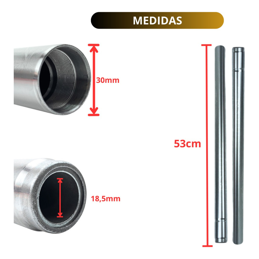 Par Tudo Interno Bengala Cbx 200 Strada Cbx 150 Aero — imagem 2 de 2