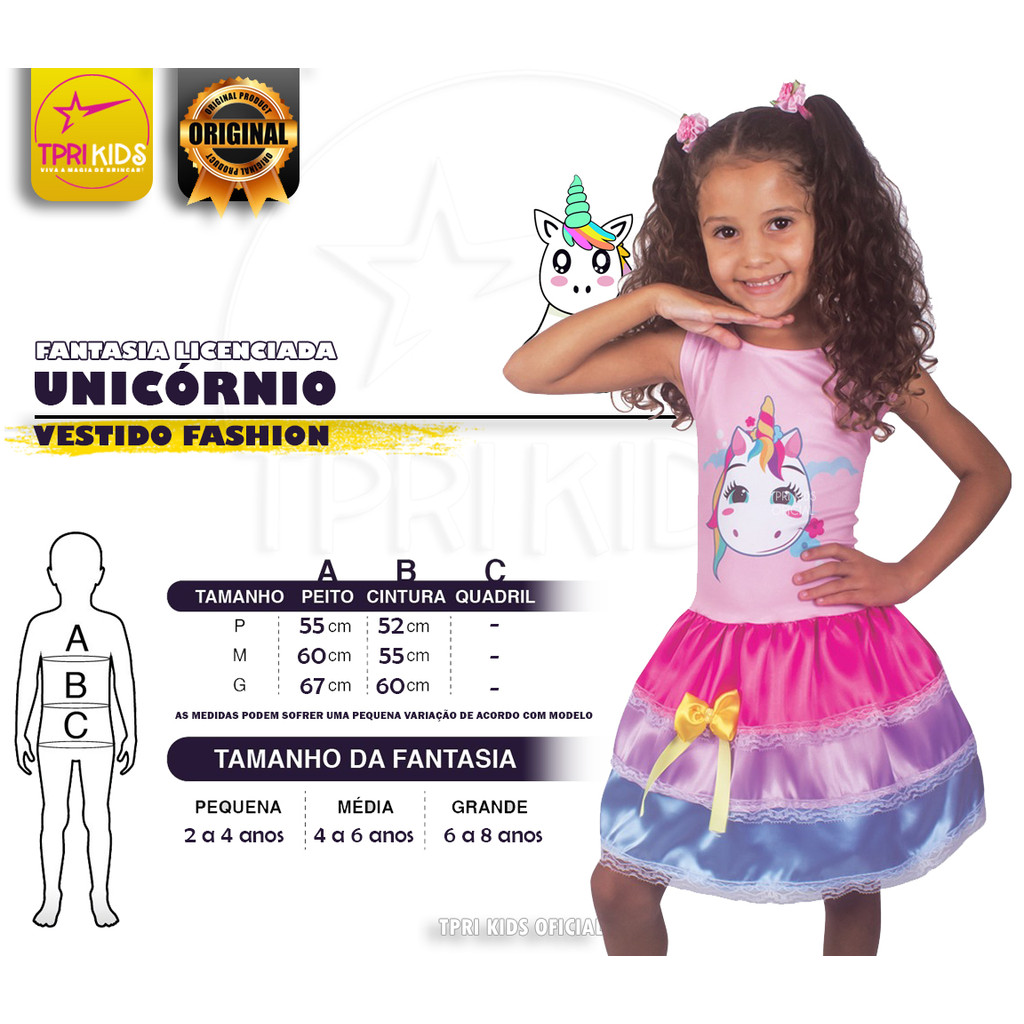 FANTASIA INFANTIL MENINA VESTIDO UNICÓRNIO PONEI CARNAVAL ROUPA CRIANÇA COLORIDA FESTA ANIVERSÁRIO ESCOLA TEMÁTICA LUXO