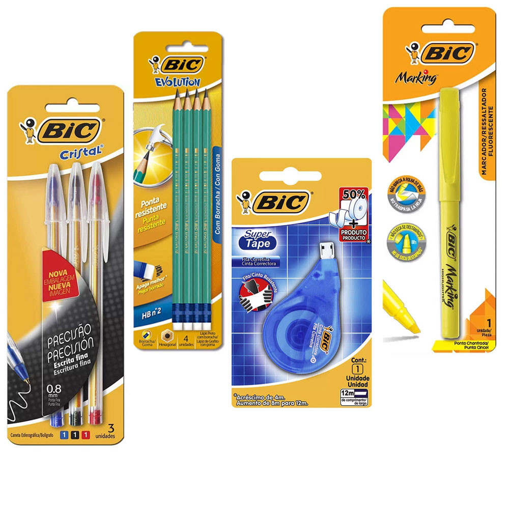 Kit Escolar Rotina de Estudos Bic em Oferta na Shopee