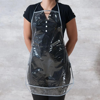 Avental Impermeável PVC Cristal Transparente 70cm X 45cm em Oferta na Shopee