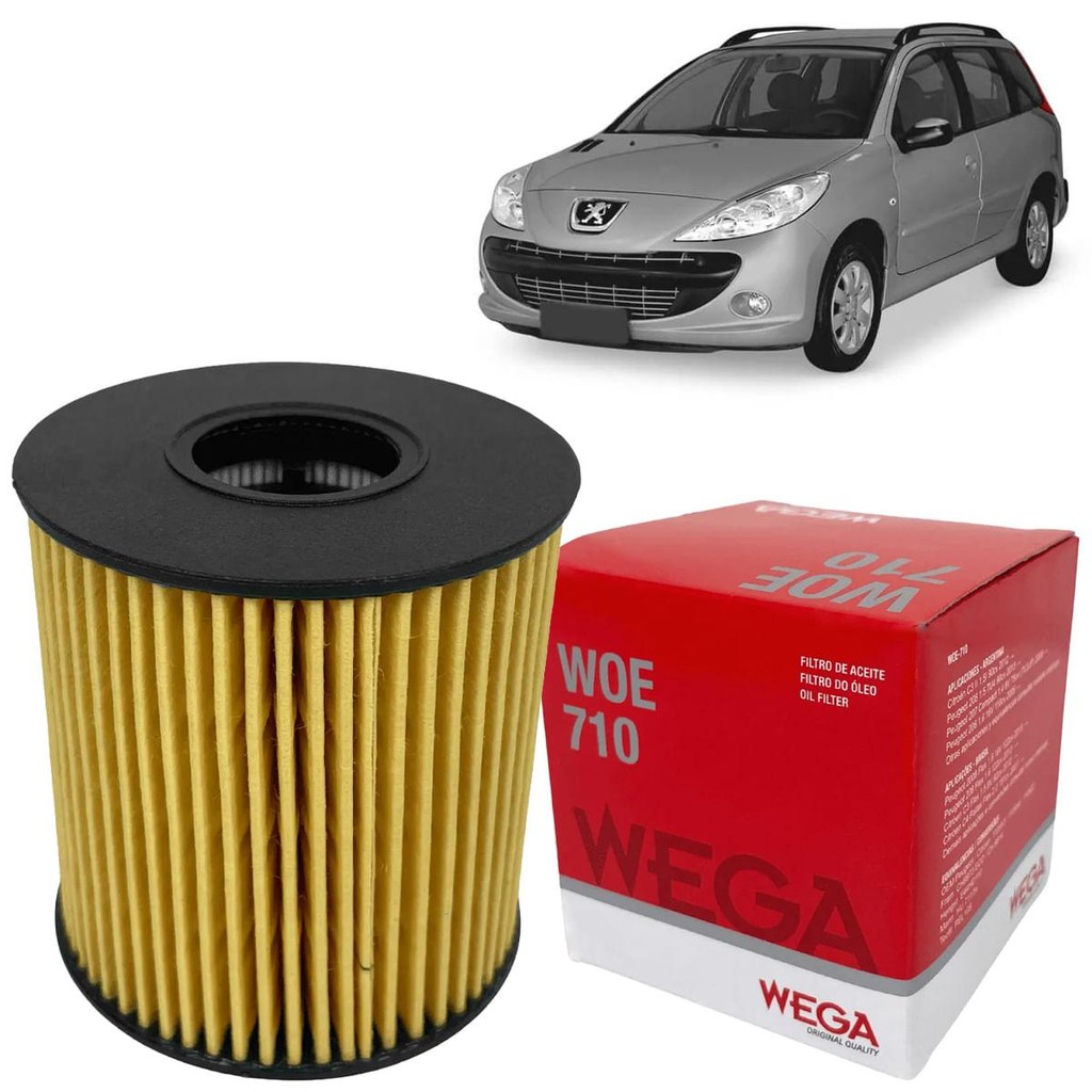 Filtro Óleo Peugeot 207 1.4 2009 A 2015 Wega em Oferta na Shopee
