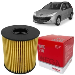 Filtro Óleo Peugeot 207 1.4 2009 A 2015 Wega