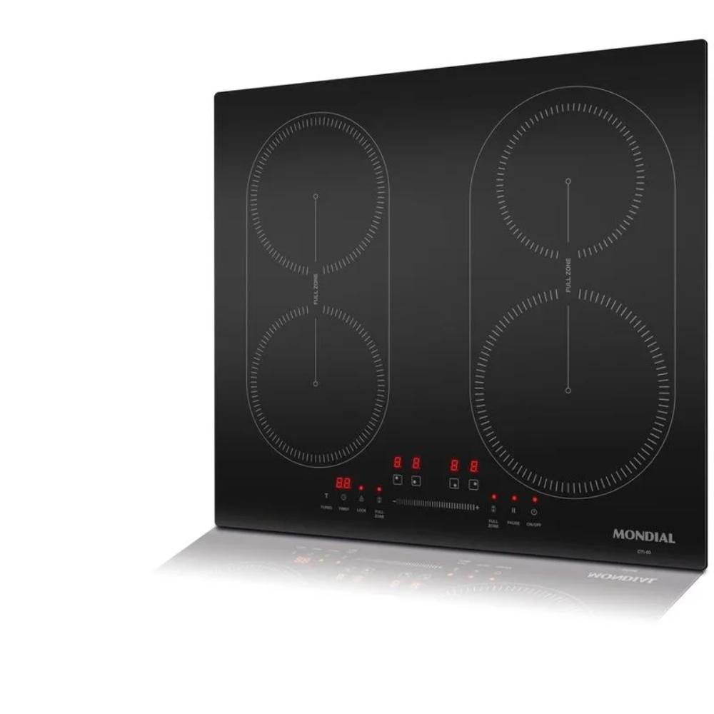 Cooktop 4 Bocas de Indução Mondial 7000W com Função Turbo Preto 220V - CTI-03 em Oferta na Shopee