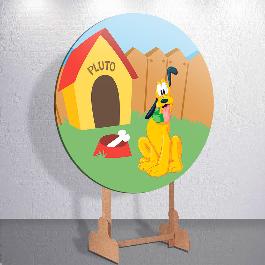 Painel Redondo Festa Infantil Capas  Dog Cachorro Estampa Colorida Tamanhos Variados
