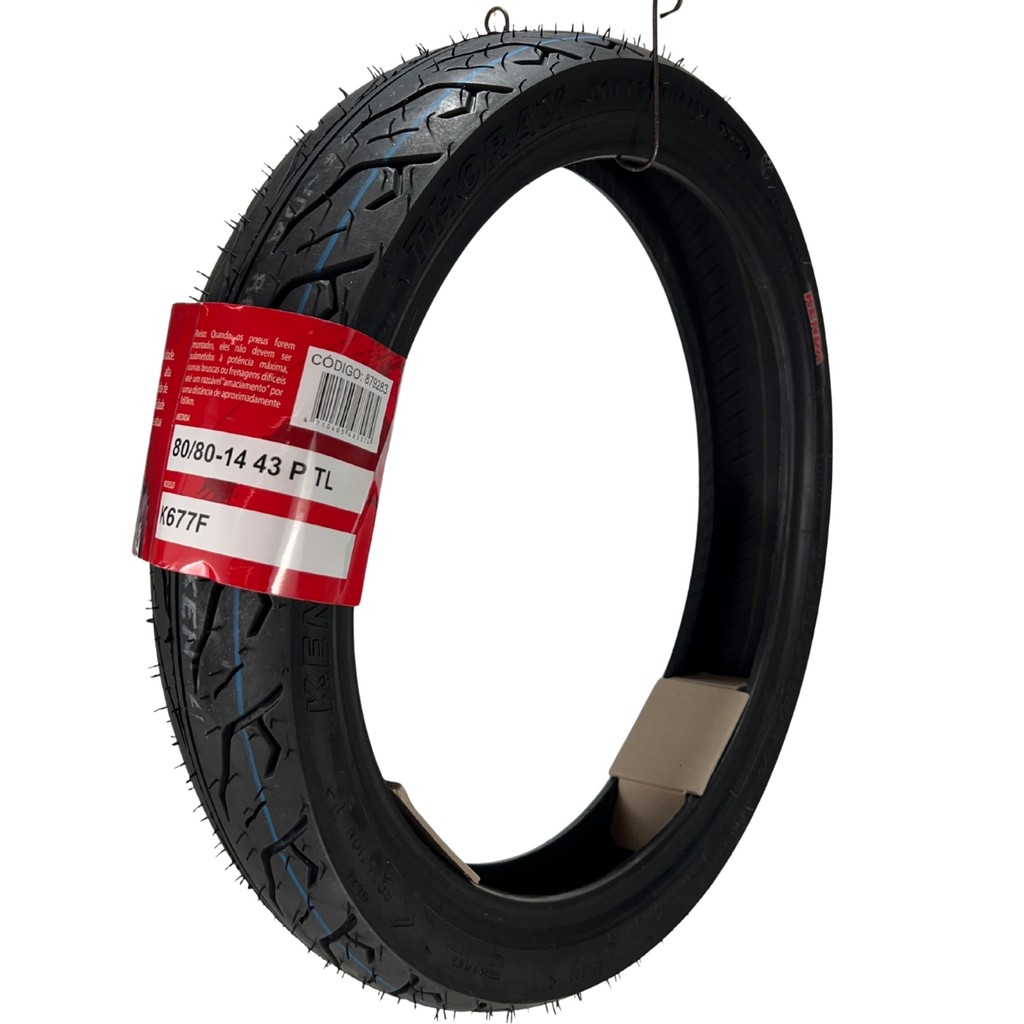Pneu Kenda 80/80-14 Thorax Yamaha Neo 125 43p K677 S/c - Spare Parts and Accessories for Vehicles