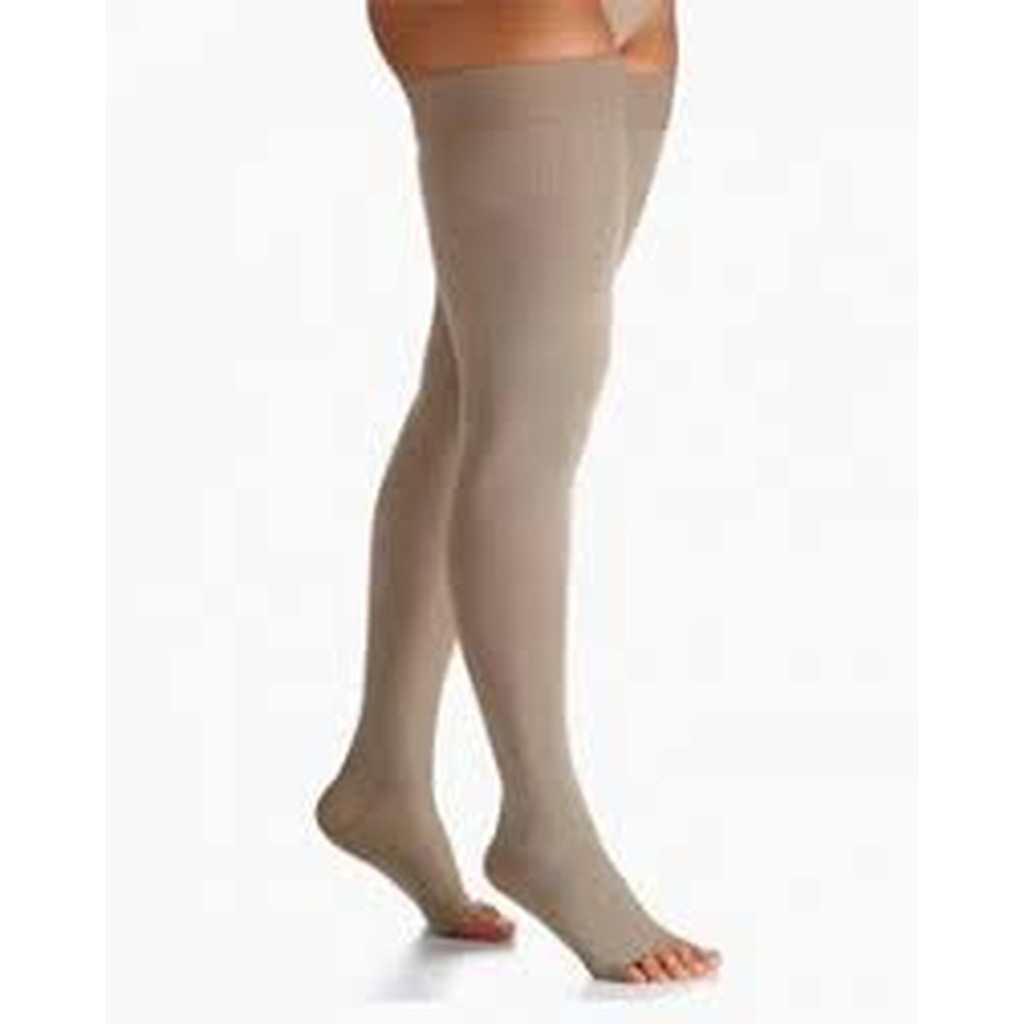 Sigvaris Meia de Compressão 7/8 20-30mmhgMeia Coxa Ponteira Aberta Natural Escuro