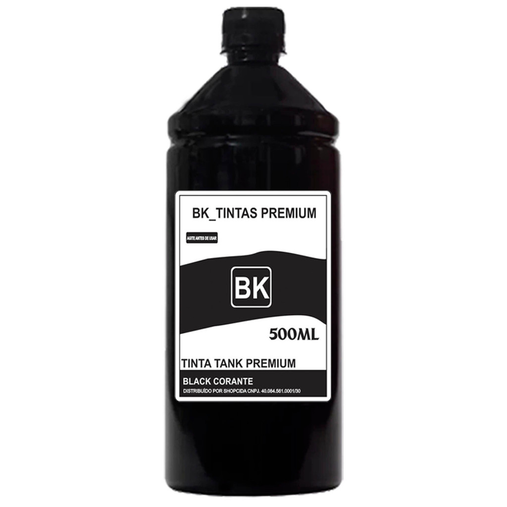 500ml Tinta Black Compatível Impressora Epson L3250 L3150 L3210 L3110