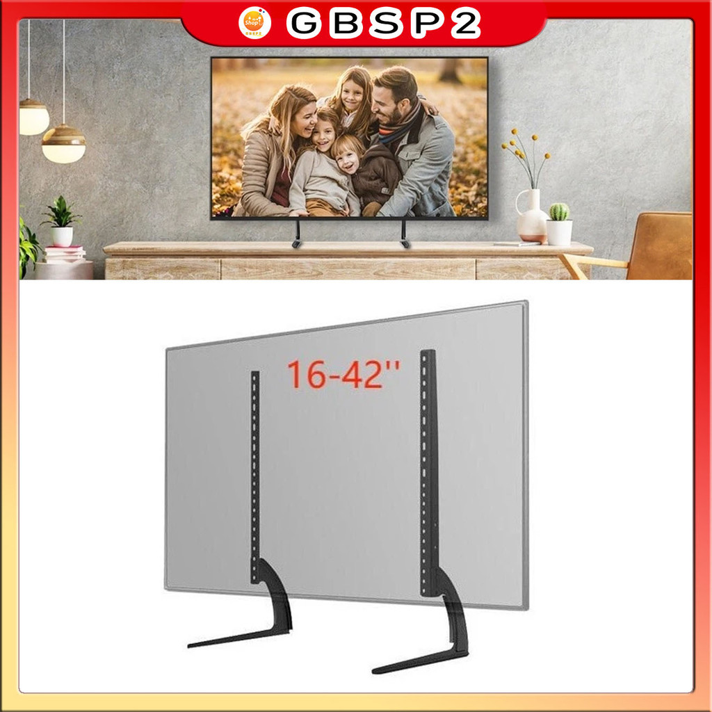 Base De Suporte De Tv 16-42"  32 -75'' Mesa Universal Base Pé Monitores Samsung LG  Alta qualidade