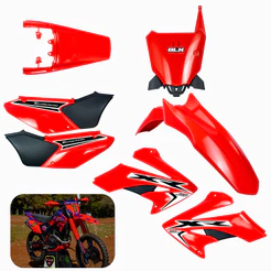 Kit Roupa Carenagem Plástico Tornado Xr 250 Com Number Sport Amx