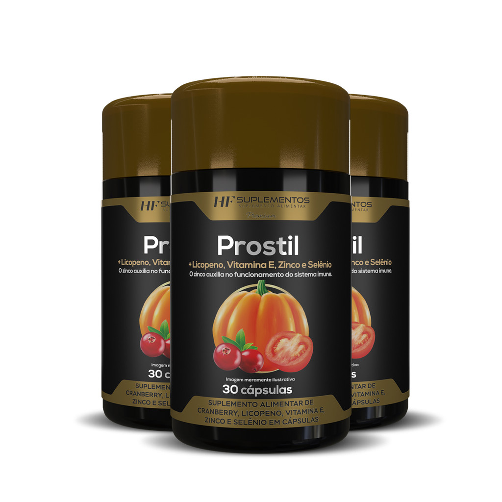 3x PROSTIL 500 OLEO SEMENTE DE ABOBORA 30CAPS HF SUPLEMENTOS