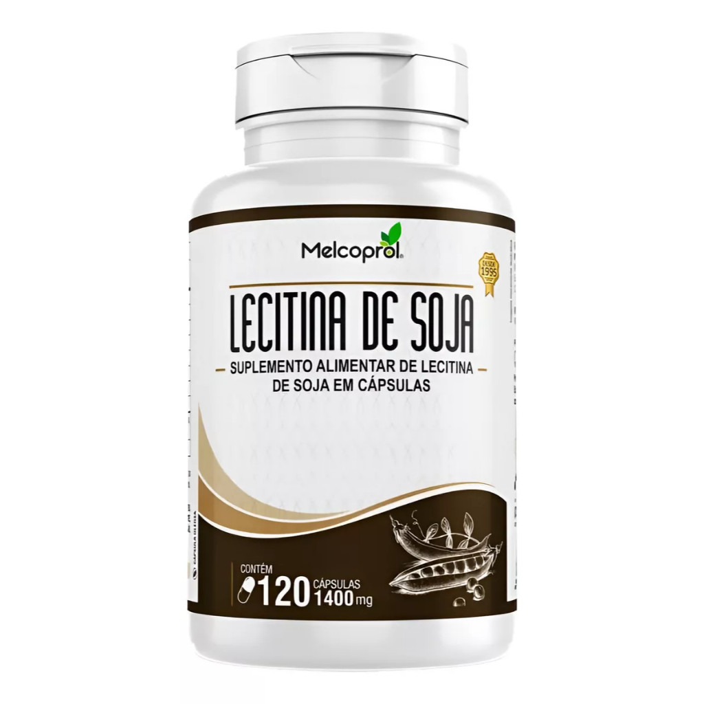 LECITINA DE SOJA 1400MG 120 CAPSULAS MELCOPROL