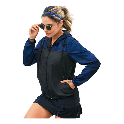 Jaqueta Corta Vento Camuflada Feminina COM FORRO FRENTE CASUAL ESPORTE CICLISMO