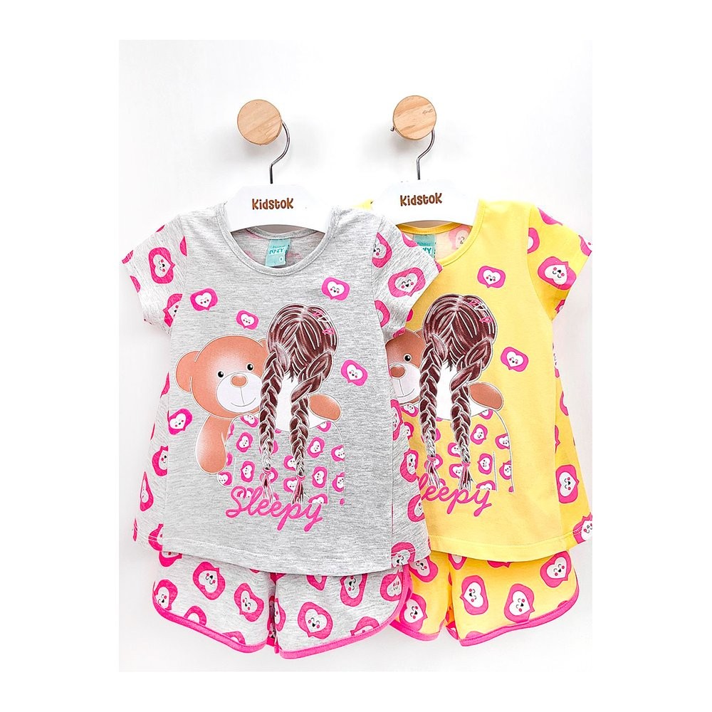 Pijama Menina Abraço Ursinho Brilha no Escuro - Kyly em Oferta na Shopee