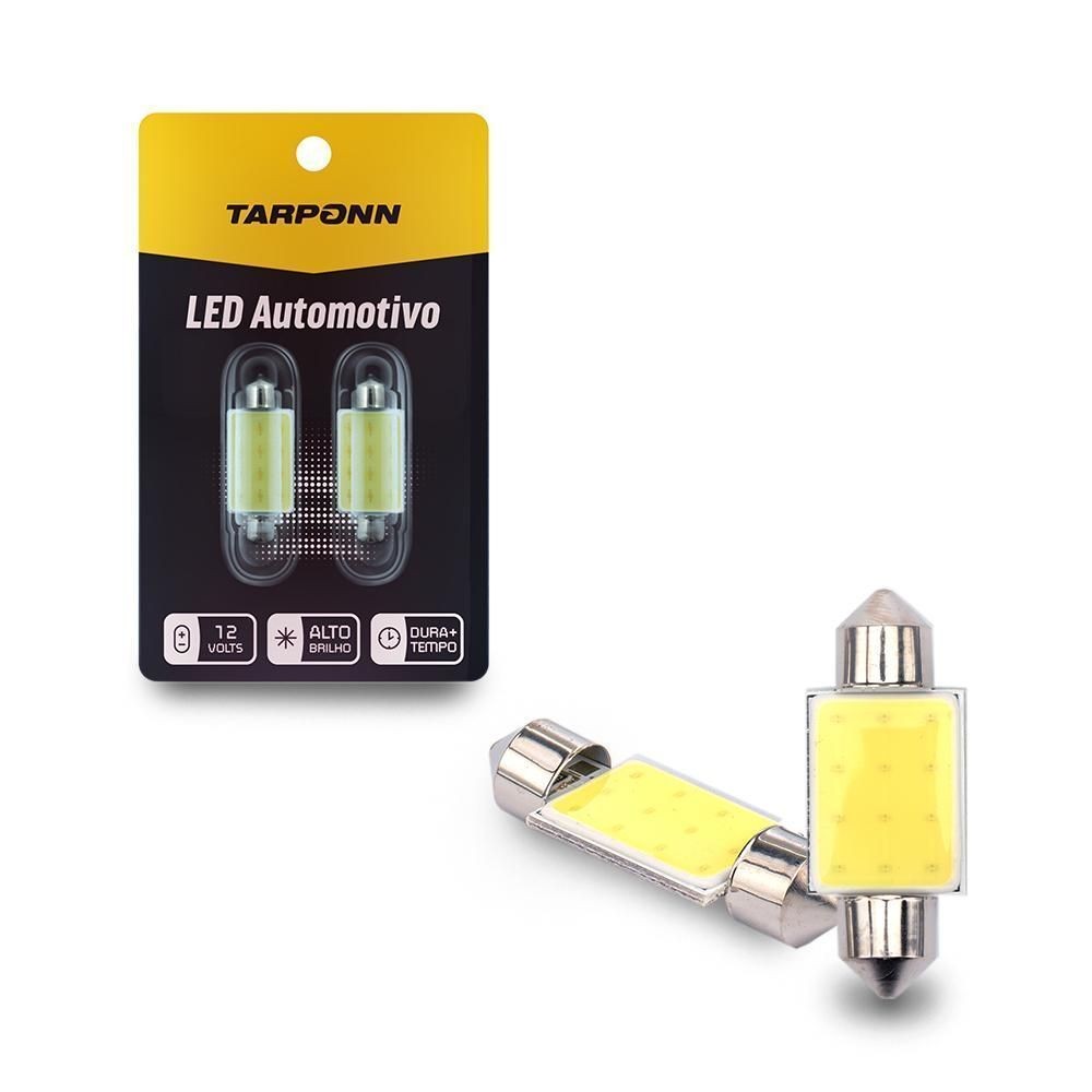 Par Lâmpada Led Torpedo Sj Cob 12c 36mm 12v 6000k Tarponn