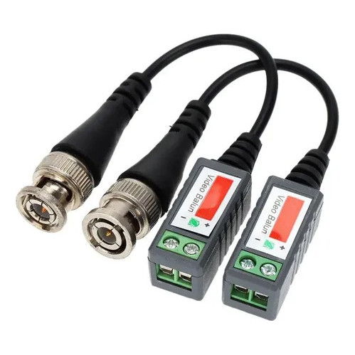 2 Pares Video Balun Cameras Par HD Ahd Cvi Tvi Ate 300mts