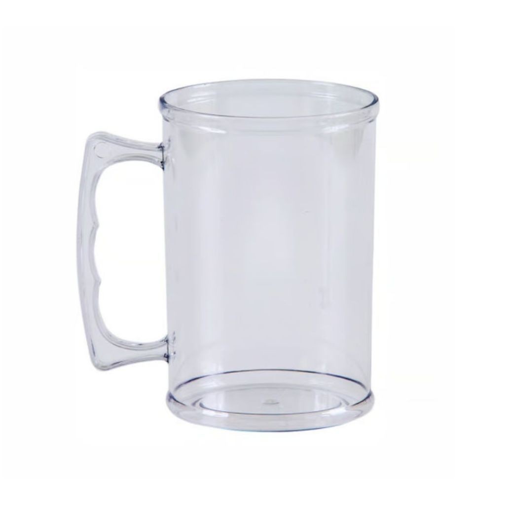 Kit Canecas De Chopp Acrilica Cor Cristal 400ml em Oferta na Shopee