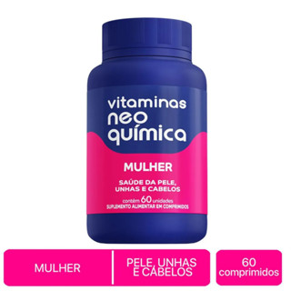 Neo Química Mulher Vitamina para Pele, Cabelos e Unhas 60un em Oferta na Shopee