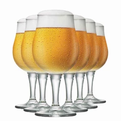 Jogo 6 Taças de Cristal Mason M para Cerveja 390ml, Taças Cristal Cerveja - Ruvolo