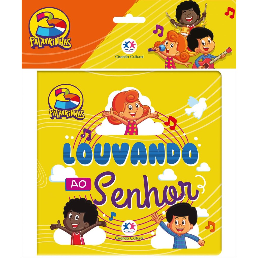 Livro Infantil De Banho 3 Palavrinhas Louvando Ao Senhor Para Bebê em Oferta na Shopee