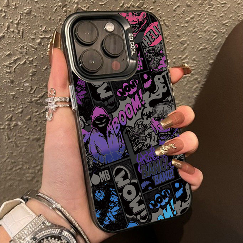 Moda Escuro Quadrinhos Caso De Telefone Para Samsung A05 A15 A06 A36 A56 A16 A26 A35 A55 A14 A34 A54 A12 A24 A13 A23 Col