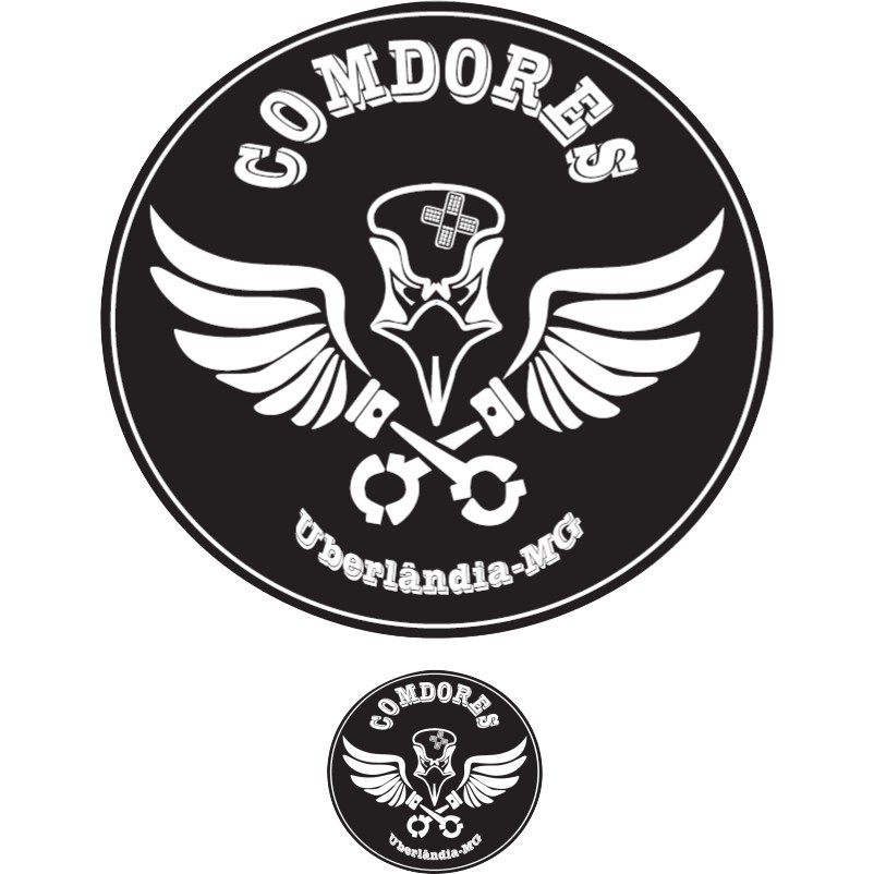 Patch bordado brasão Comdores Uberlandia MG.