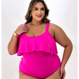 Body Babado em Suplex Tamanho Único Veste do 44 ao 46 em Oferta na Shopee